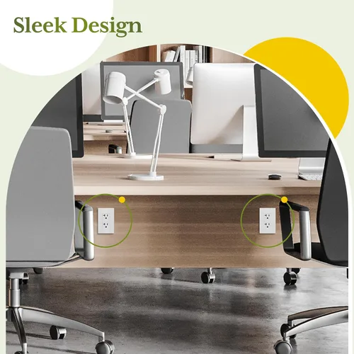 Vista 4 de TG Salida decorativa de 20 A, receptáculo eléctrico estándar resistente a Blanco