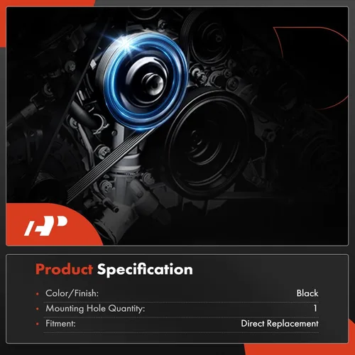 Vista 3 de A-Premium Polea del cigüeñal del equilibrador armónico del motor compatible con Mercedes-Benz C240, C280, C320, C43 AMG, CL500, CLK320, CLK430