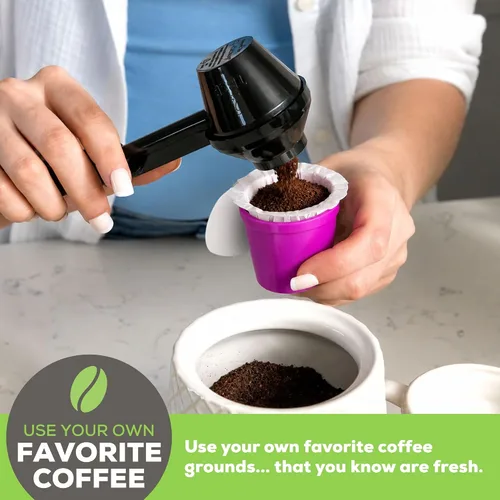 Vista 2 de Universal EZ-Cup Caspule de café reutilizable de Perfect Pod – Para uso con cafeteras de una sola porción de 1 corriente o multiflujo Refillable