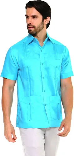 Vista 9 de Mojito Collection Short Sleeve Ramie Linen Guayabera