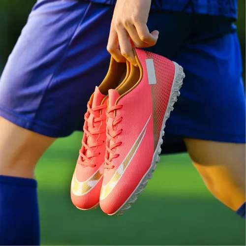 Vista 4 de Zapatos de fútbol para hombre, botas de fútbol deportivas transpirables profesionales para exteriores e interiores TFAG