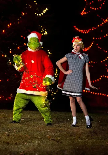 Vista 7 de Dr Seuss The Grinch Santa Deluxe Costume with Mask XXL