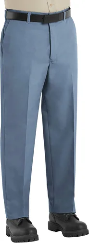 Vista 8 de Red Kap Pantalón de trabajo de mezcla de sarga, con ajuste tradicional, que no se arruga Negro
