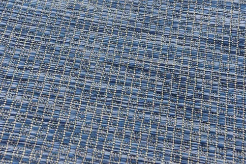 Vista 10 de Unique Loom Collection Alfombra de Área Plana Casual de Transición Sólida Jaspeada para Interiores/Exteriores (Pasillo 2' x 6' 1", Azul/Azul Marino)