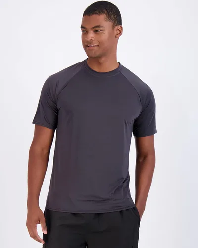Vista 2 de Real Essentials Paquete de 4 camiseta de manga corta para hombre, de secado rápido, protección solar UPF 50+ (disponible en tallas grandes y altas)