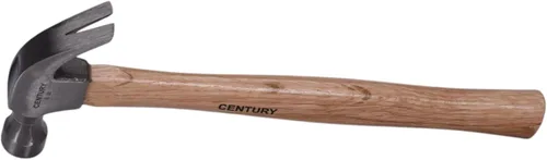 Vista 2 de Century Drill & Tool 72272 Martillo de garra curvado, 8 onzas, cabeza de acero forjada en gota, mango de madera de nogal, duradero y equilibrado