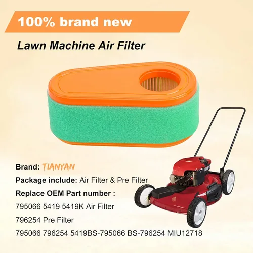 Vista 6 de TIANYAN 795066 796254 Reemplazo del filtro de aire para 775 775EX 800 800E 825E 850 850E 875EX 950E Series Engine HD775HW HU775AWD HU775BBC HU775H
