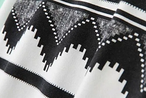 Vista 7 de Towallmark (TM)Moda Europa Mujer Étnica Impresión Blusa Sudadera Sudadera Sudadera con capucha (S)