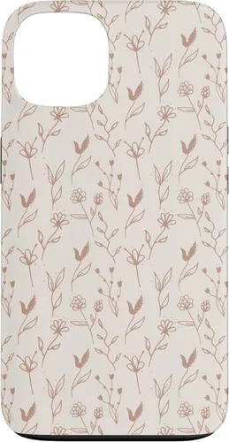 Vista 7 de Beige Tan Wildflower Floral Minimal Flower Boho Case for iPhone 17
