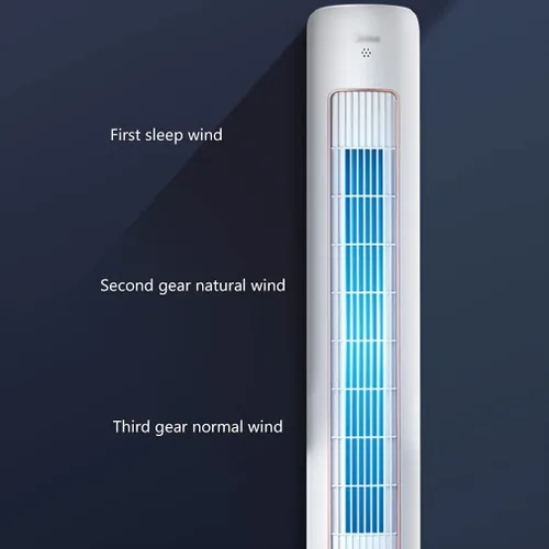 Vista 3 de ZUMAHA Ventilador de torre oscilante silencioso de 60°, ventilador de enfriamiento de 3 ajustes de velocidad para el hogar y la oficina, ventilador