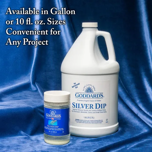 Vista 8 de Goddard's Solución Líquida para Cuidado de Plata - Galón, 1 galón Elimina instantáneamente el deslustre sin frotar, ideal para cubiertos, joyas