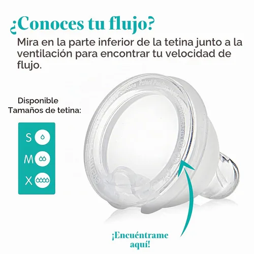Vista 6 de Evenflo Feeding Balance + pezón de biberón de silicona sin BPA de cuello ancho, flujo medio, 3 meses + 6