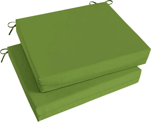 Vista 46 de Basic Beyond Juego de 4 cojines para sillas de exterior, cojines de exterior para muebles de patio, cojines resistentes al agua para sillas de patio