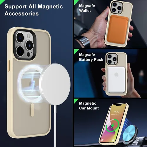 Vista 264 de MOCCA - Funda magnética resistente para iPhone XR de 6.1 pulgadas, compatible con MagSafe, funda con protección contra caídas de grado militar