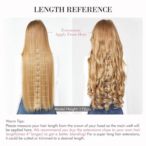 Vista 7 de REECHO - Extensiones de cabello con alambre invisible y con cintillo transparente, tamaño ajustable, clips seguros extraíbles, cabello lacio, diseño