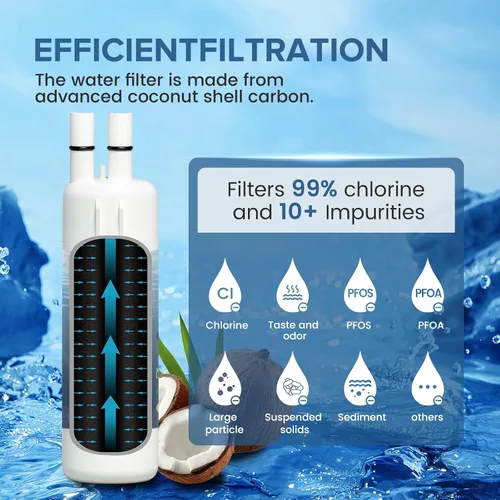 Vista 4 de W10295370A Filtro de agua de repuesto, compatible con Whirlpool EDR1RXD1, Everydrop Filtro 1, EDR1RXD1B, W10295370, WHR1RXD1, KAD1RXD1, P4RFKB2