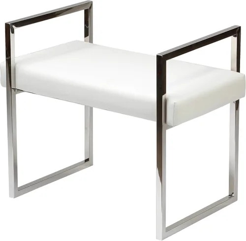 Vista 11 de Cortesi Home Anna Bench Ottoman, 24 pulgadas, azul