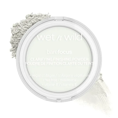 Vista 22 de wet n wild Polvo de acabado clarificante Bare Focus Mate Polvo de fijación prensado Fair-Light