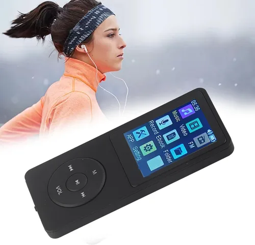 Vista 6 de Reproductor de música multimedia Reproductor de música Apagado rápido Fácil uso portátil 1.8 pulgadas LCD MP4 (negro)