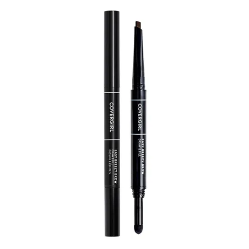 Vista 5 de CoverGirl Easy Breezy Brow, Fill+Define Lápices [505] Marrón intenso 2 unidades (paquete de 3)
