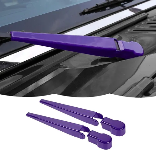 Vista 12 de RT-TCZ Limpiaparabrisas delantero, limpiaparabrisas delantero, decoración de accesorios exteriores compatibles con Jeep Wrangler JK JKU 2007-2018