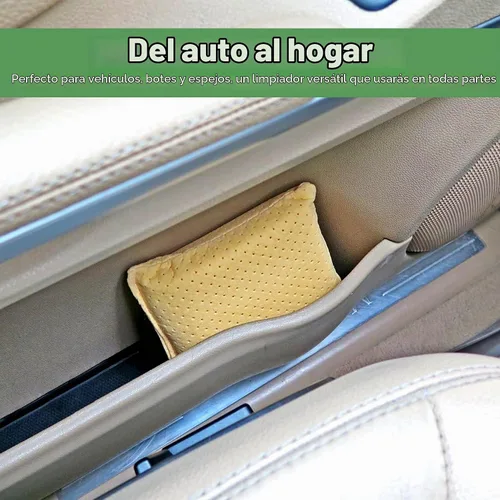 Vista 9 de Evelots Rebeco limpiador de parabrisas de automóvil, paquete de 2, esponja antiempañador de vidrio de ventana, color amarillo