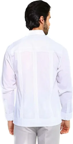 Vista 7 de Mojito Collection Guayabera de polialgodón de manga larga