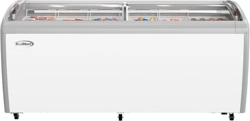 Vista 12 de KoolMore Congelador comercial de exhibición de helado plano de 22 pulgadas, listado NSF, 3.4 pies cúbicos en blanco