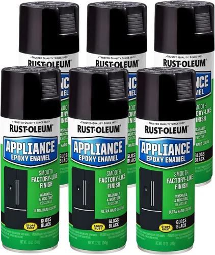 Vista 11 de Rust-Oleum 7882830 - Pintura en aerosol de epoxi para electrodomésticos, 12 onzas, color almendra