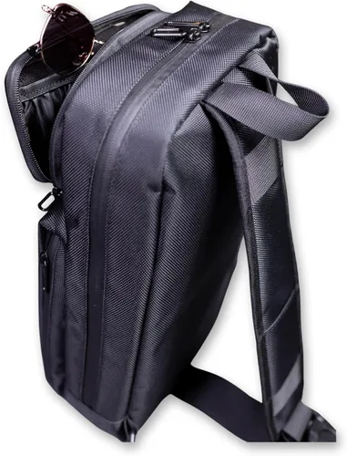 Vista 4 de Bolso cruzado para hombres y mujeres Mochila tipo bandolera, bolsa de hombro para hombre Resistente al agua Funda protectora para gafas de sol