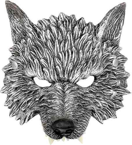 Vista 10 de D-Fokes Juego de disfraz de lobo de 4 piezas, accesorios de disfraz