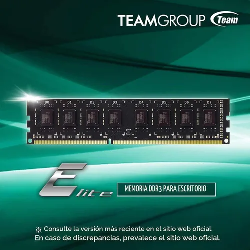 Vista 4 de TEAMGROUP Elite módulo de memoria RAM para computadora de escritorio Canal dual
