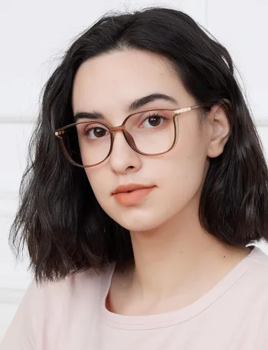 Vista 3 de GUDVUE - Gafas de luz azul para mujer/mujer con purpurina de ojo de gato Champagne Pro