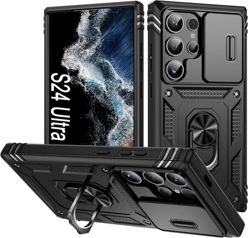 Vista 26 de Funda para Galaxy Note 20 Ultra, a prueba de golpes, resistente a los impactos con cubierta protectora de lente deslizante para Samsung Galaxy Note