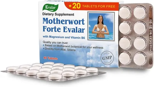 Vista 3 de Motherwort Forte de Evalar Siberian Herbs 40 pestañas
