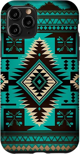 Vista 29 de South West Turquoise Native American Aztec Pattern Case for iPhone 17