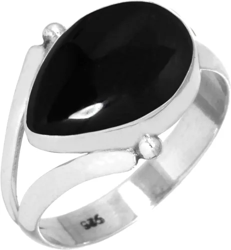 Vista 14 de Lapislázuli, cornalina, cristal, granate, pera, anillo hecho a mano de plata de ley 925, joyería de piedras naturales boho para mujer Cuarzo granate.