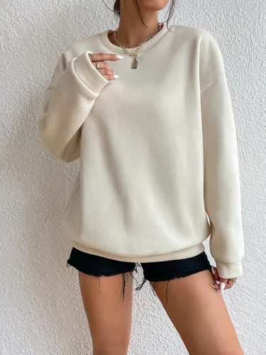 Vista 5 de SOLY HUX Sudaderas de gran tamaño para mujer, cuello redondo, casual, estampado gráfico, manga larga, sudaderas de moda