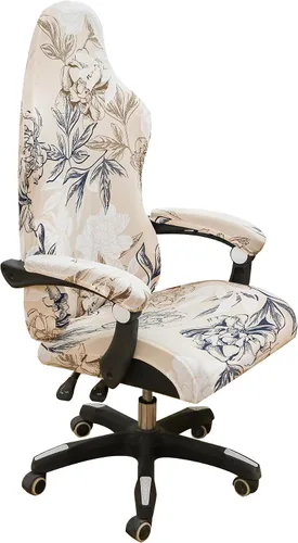 Vista 16 de FORCHEER Funda para silla de juegos con fundas para reposabrazos, estilo bohemio, 4 piezas, elásticas, para silla de computadora, juego de fundas