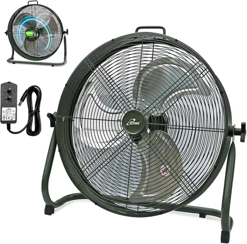 Vista 8 de iLiving Ventilador turbo de bajo ruido de 12 pulgadas 1139 CFM de 3 velocidades Circulador de aire portátil para tienda, oficina, invernadero, hogar