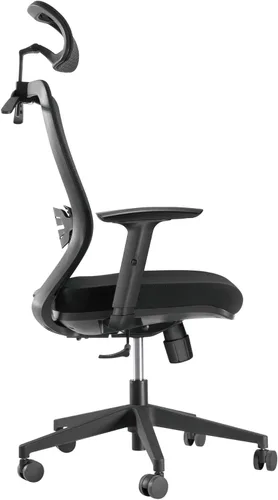 Vista 4 de Progressive Desk Ergo Glyder - Silla de aire ergonómica de malla de malla con brazos ajustables y reposacabezas - Silla de computadora con postura