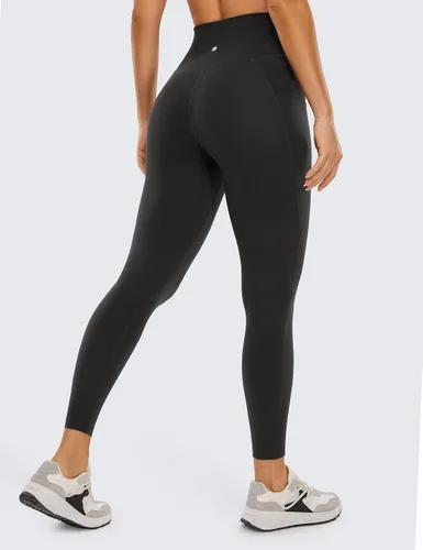 Vista 2 de CRZ YOGA Butterluxe - Leggings de entrenamiento con cintura cruzada para mujer, con bolsillos, 25 pulgadas, cintura alta en V, pantalones de yoga