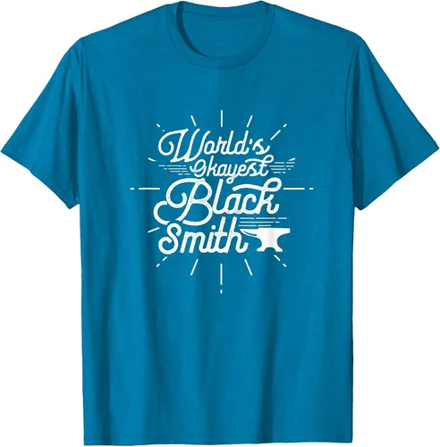 Vista 21 de Blacksmith Blacksmithing Forge Metalsmith Forging T-Shirt Asphalt Grey