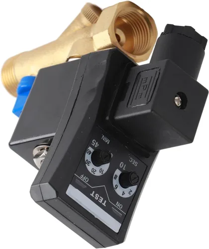 Vista 8 de Válvula de drenaje automática, G1/2 DN15 AC110V Válvula de drenaje cronometrada electrónica automática para gestión de condensados de compresor