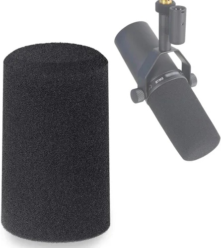 Vista 9 de YOUSHARES SM7B - Filtro pop para micrófono Shure, protector peludo compatible con Shure SM7B, micrófono vocal dinámico SM7dB (gris)
