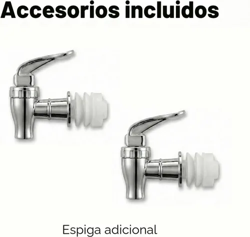 Vista 8 de Style Setter Dispensadores de bebidas de vidrio premium, 1.5 galones, juego Doble con soporte