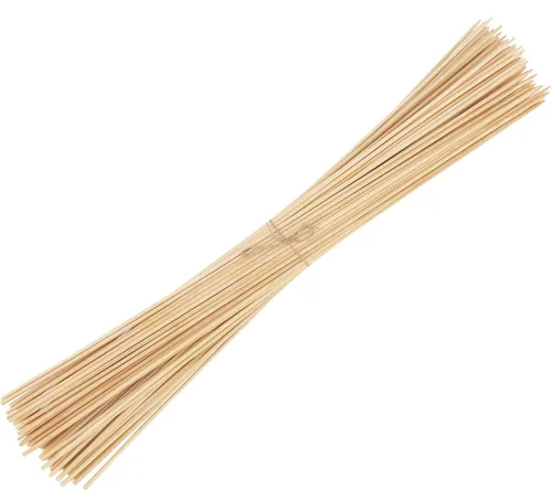 Vista 10 de BambooMN - 5mm Semi-Point Multipurpose Tornado Potato Bamboo Skewers - 15" (38cm) - 100 Pieces
