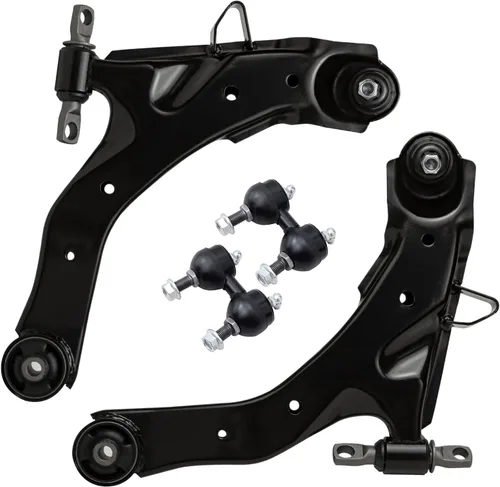 Vista 79 de Detroit Axle - 4 piezas de brazos de control traseros para Ford C-Max, Focus, Mazda 3 5, Volvo C30, C70, S40, V50, 4 brazos de control superiores e