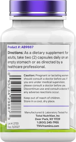 Vista 7 de tnvitamins Suplemento NAD+ de 1,000 mg por porción - 90 unidades Cápsulas NAD de alta potencia Dinucleótido de adenina de nicotinamida Apoyo