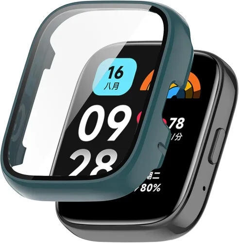 Vista 4 de Funda de reloj compatible con Redmi Watch 3/Watch 3 Lite, protector de pantalla de policarbonato duro, antiarañazos, a prueba de golpes, carcasa 6